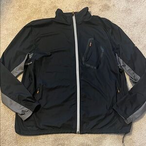 Nike Men's Black and Gray Clima-fit Windbreaker jacket size xl